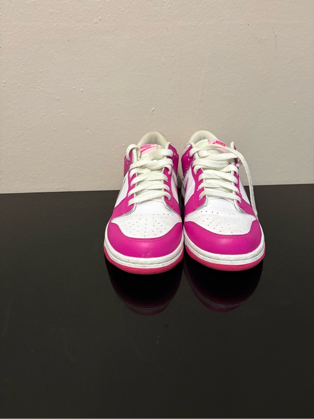 Pink Nike sneakers